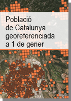 Població de Catalunya georeferenciada a 1 de gener ...